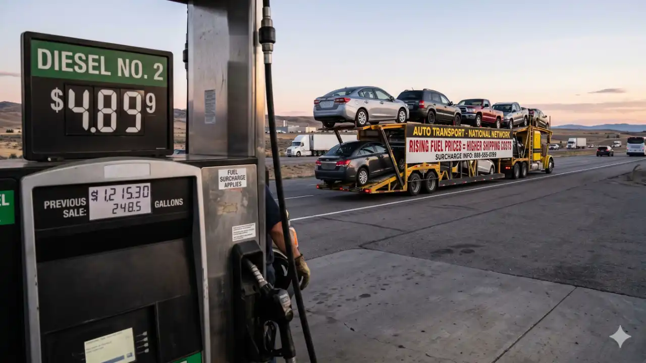 Diesel Fuel Surges: What It Really Costs to Ship Your Car