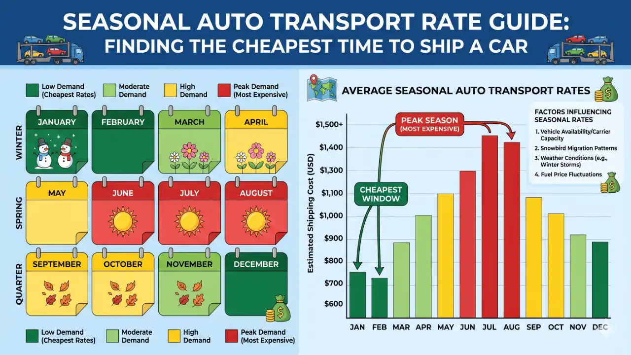 The Cheapest Time of Year to Ship a Car (Month-by-Month)